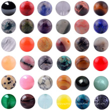 100pcs perles de pierres précieuses en vrac rondes mélangées